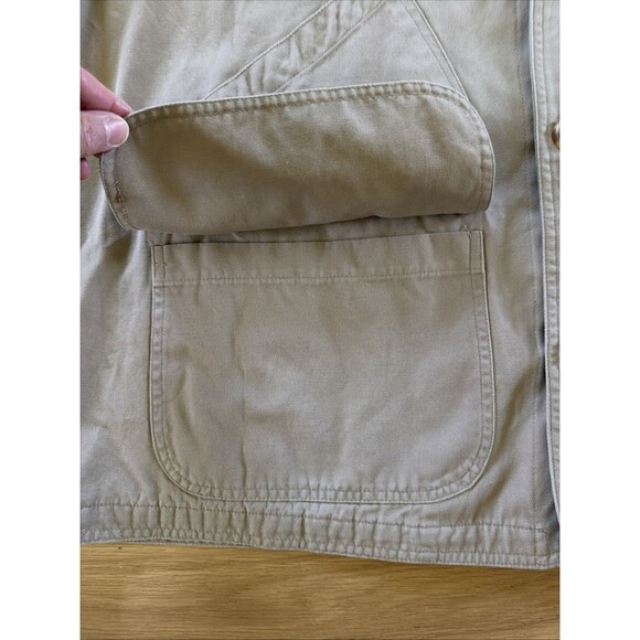 Vtg North River Barn Coat Chore Jacket Tan Men XL Corduroy Grunge Streetwear - Picture 6 of 15